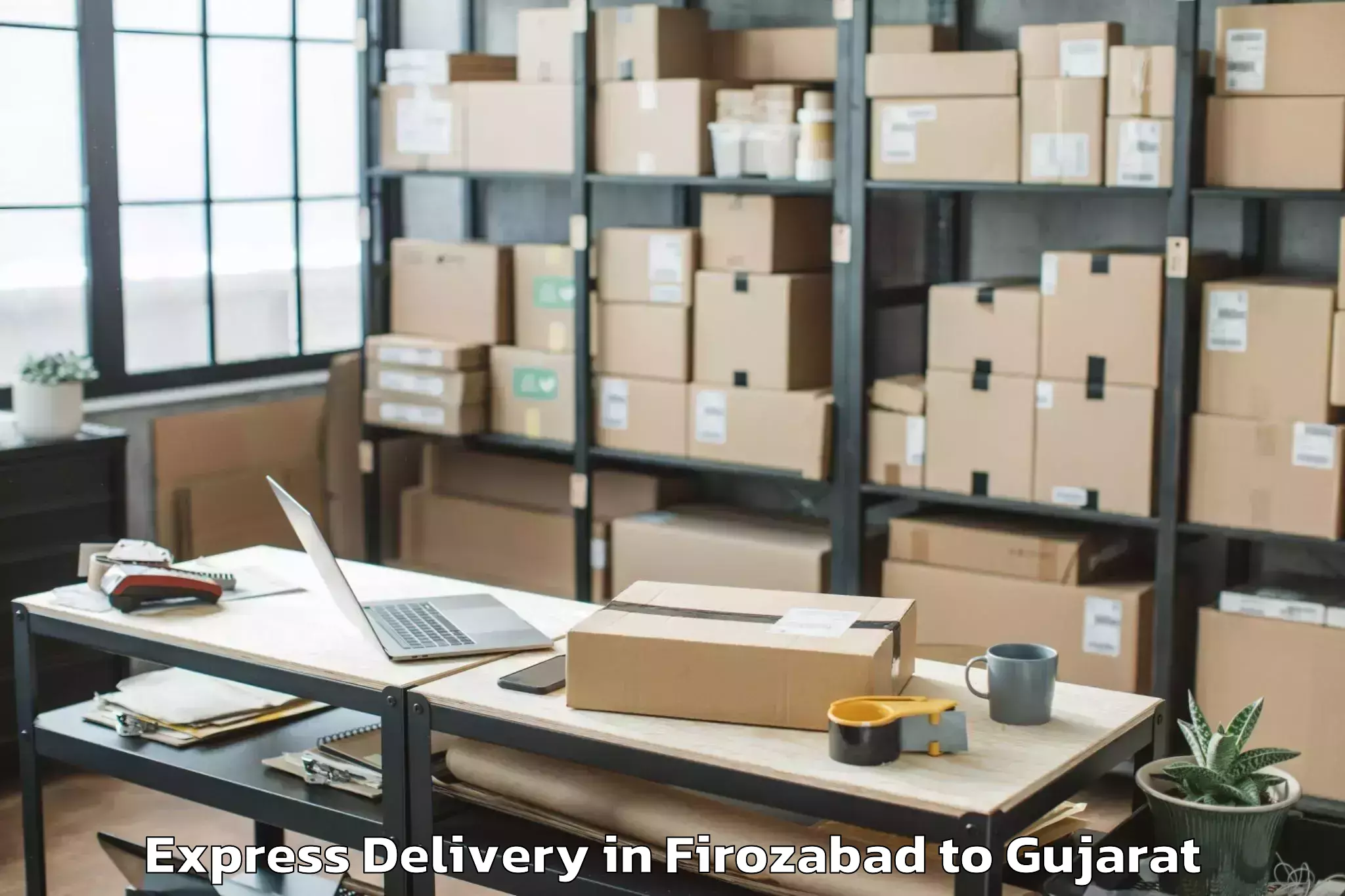 Discover Firozabad to Navrangpura Express Delivery